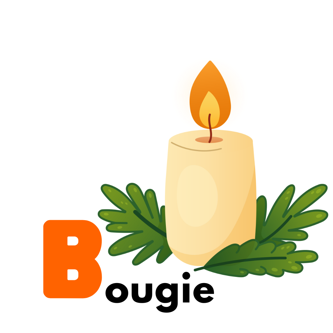 French Christmas Alphabet Educational Poster Gogu Education