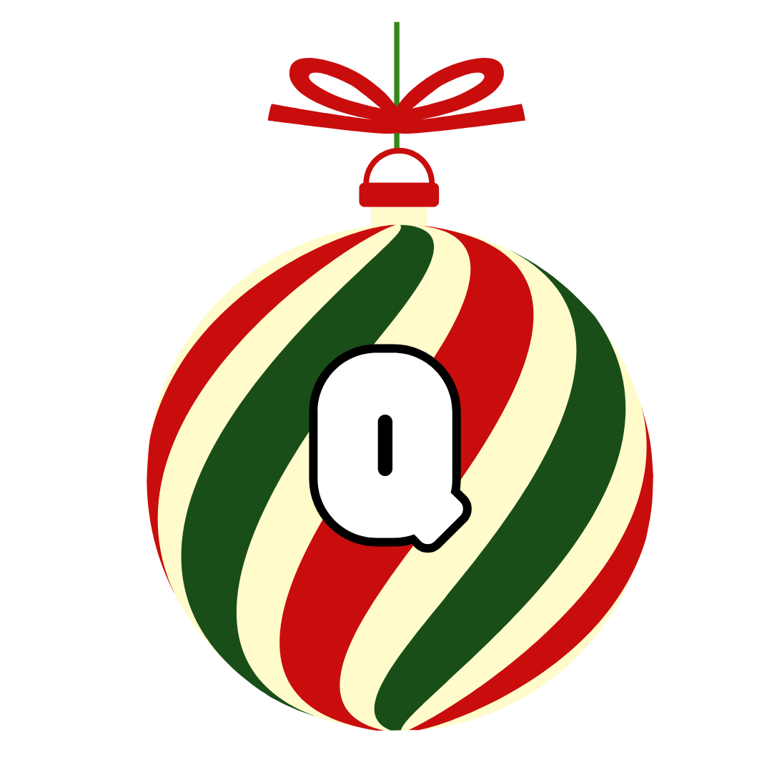 French Christmas Alphabet Gogu Education Letter Q