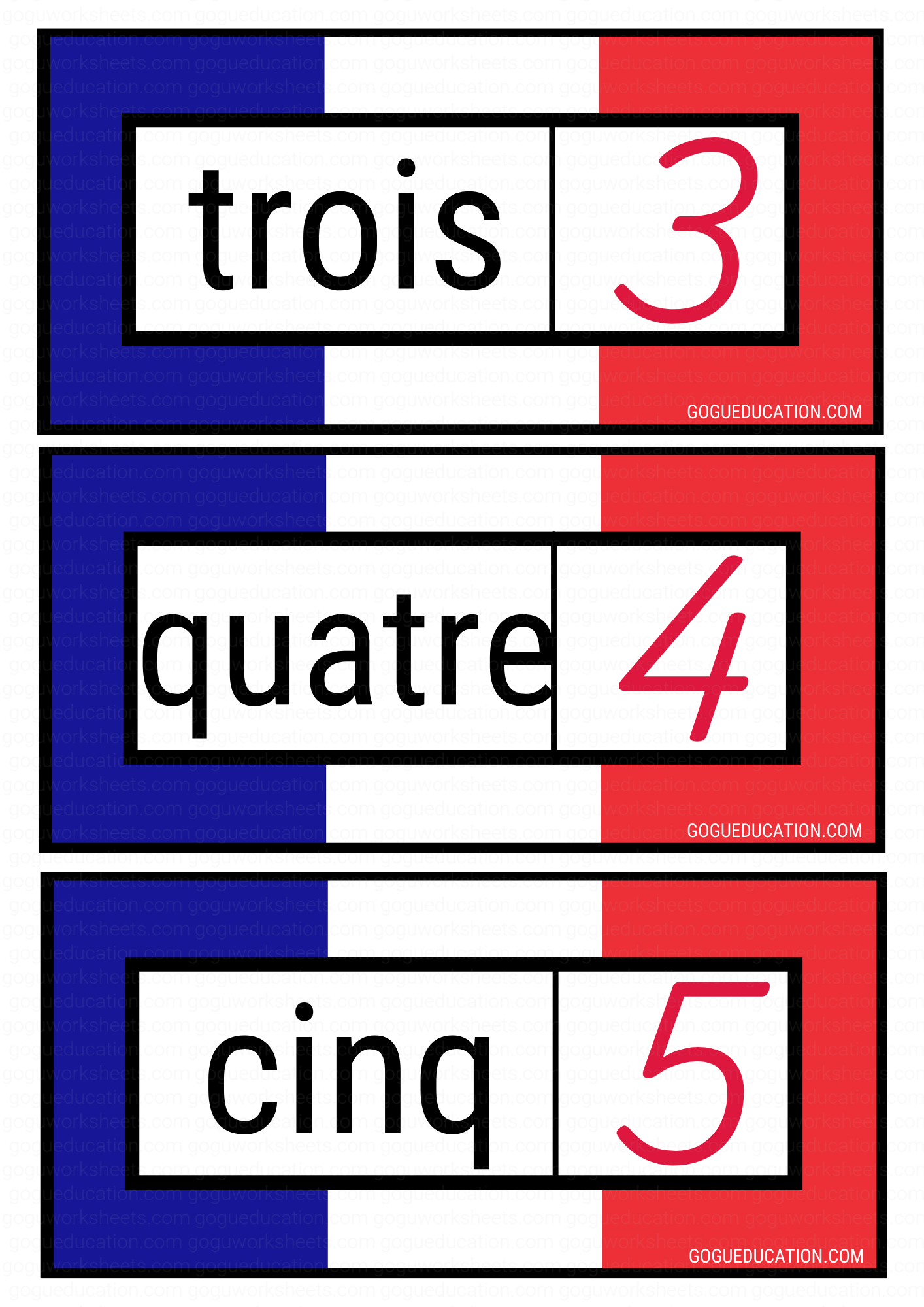 French Numbers 2