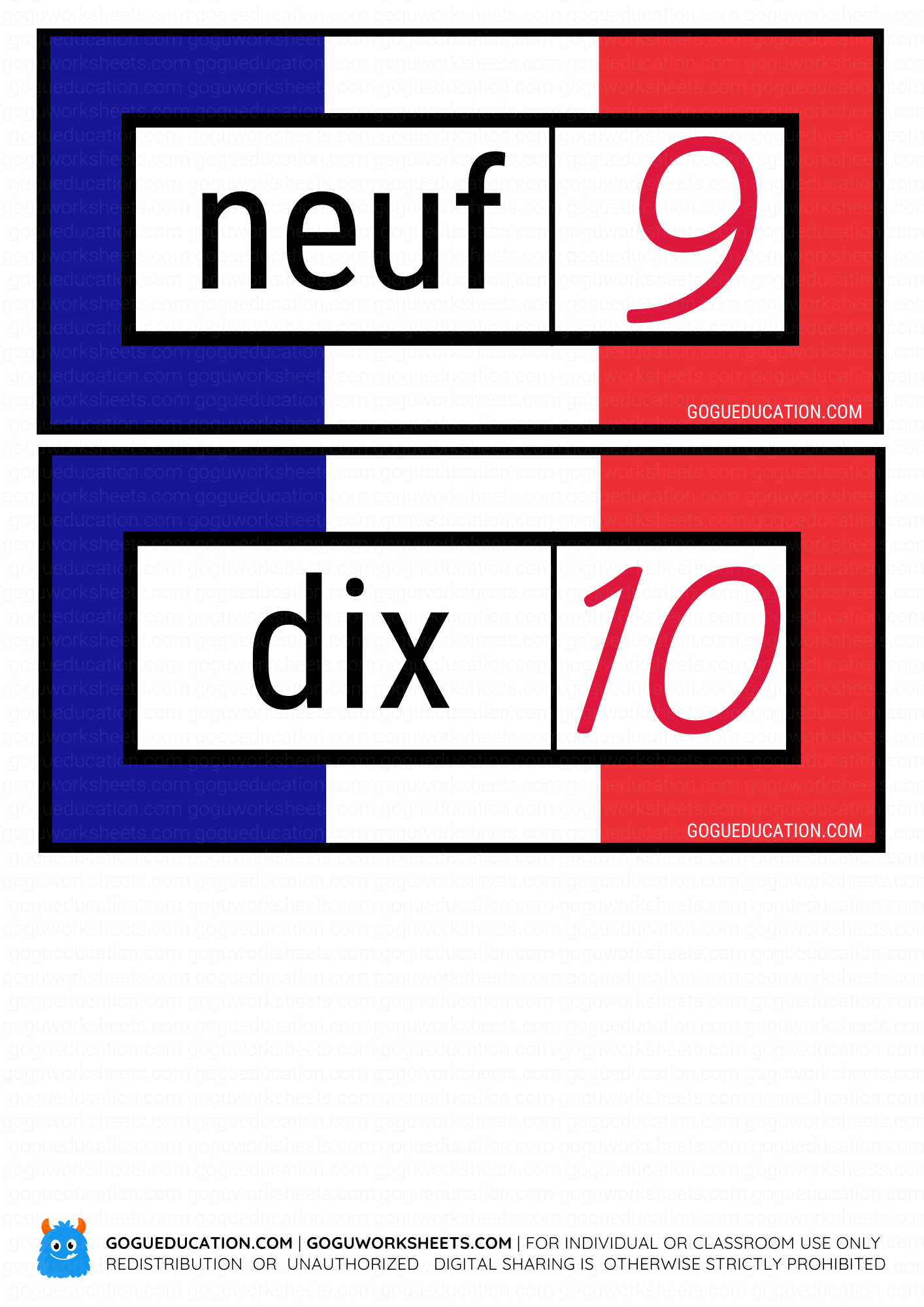 French Numbers 4