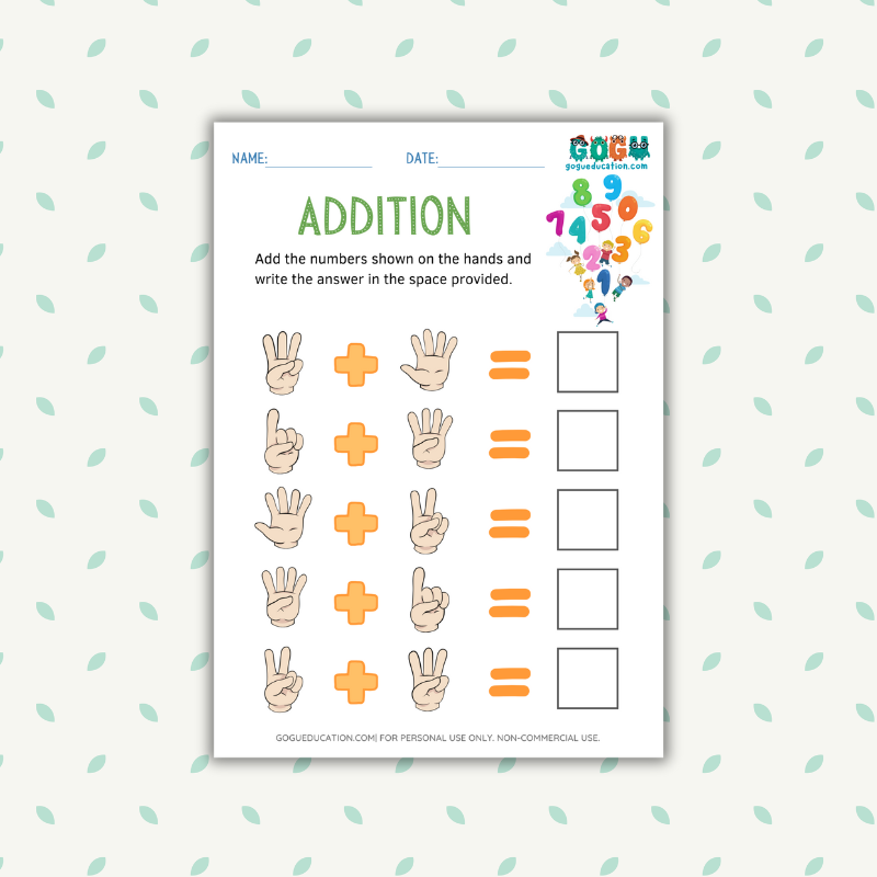 Math Worksheets Beginner Addition