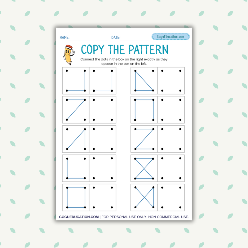 Copy the Pattern Worksheet