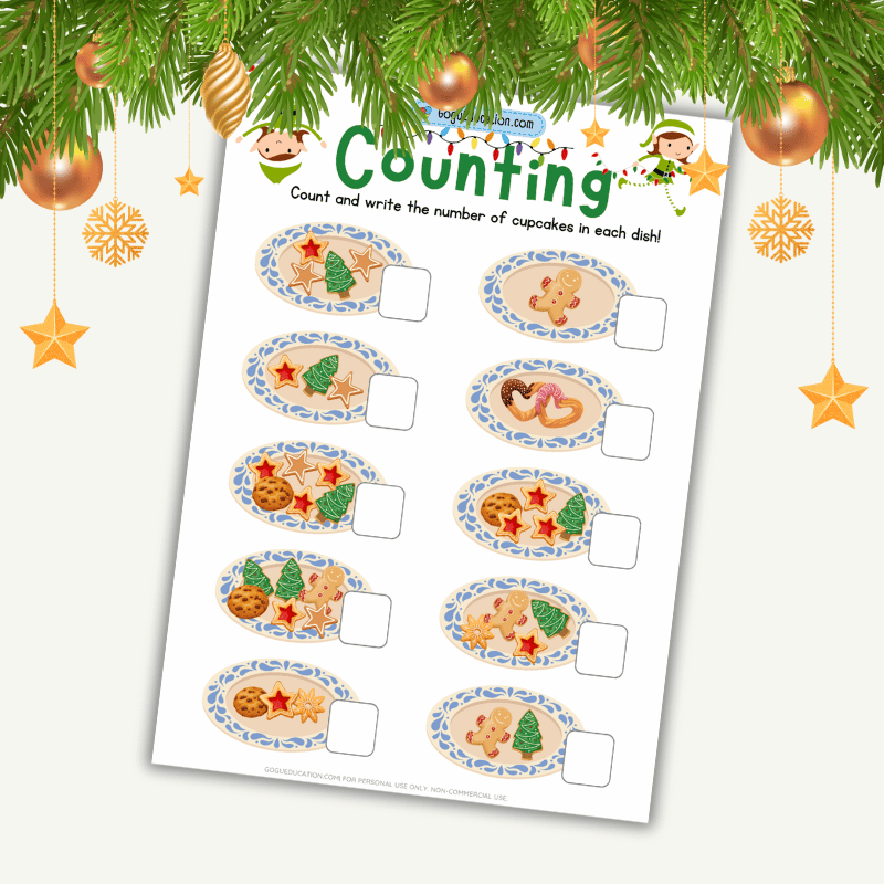Counting Cookies Math Worksheet