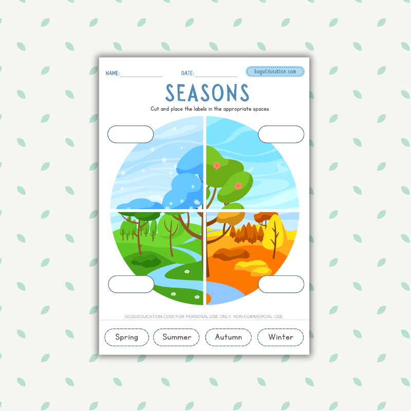 English Worksheets Seasons