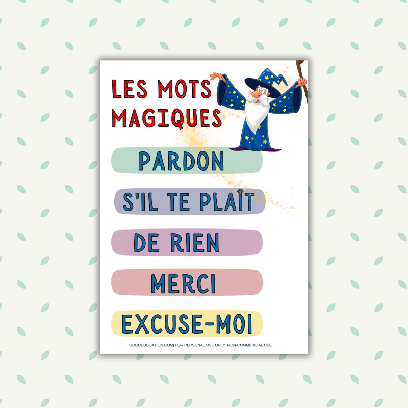 Magic Words Les Mots Magiques Poster