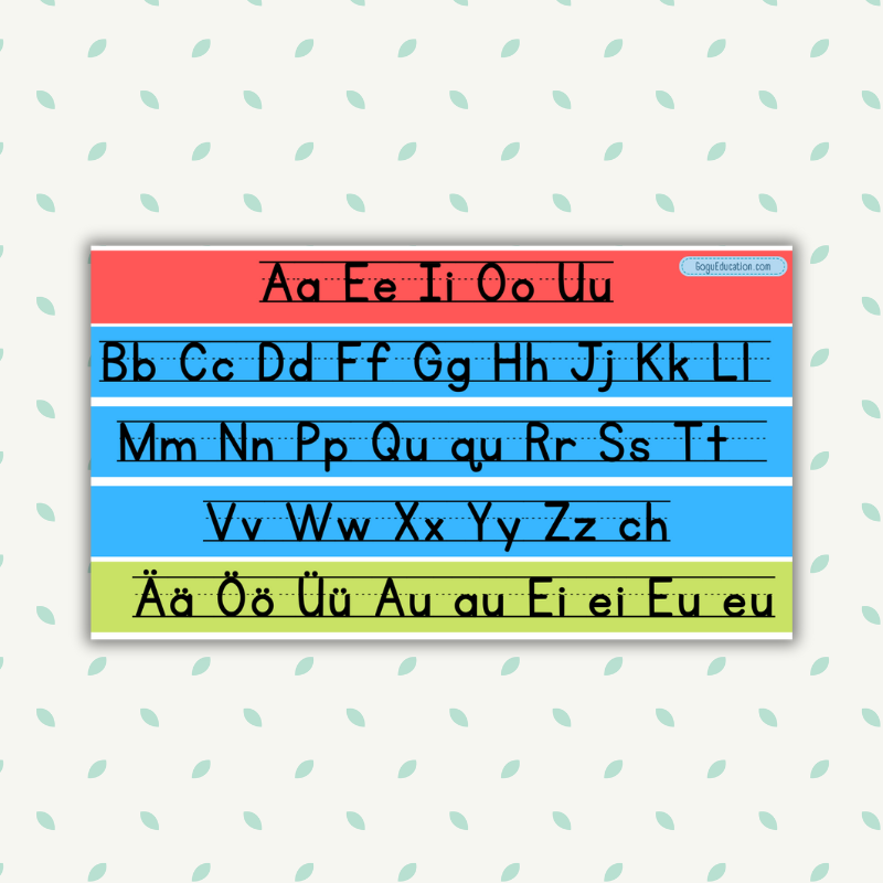 German Alphabet Printable