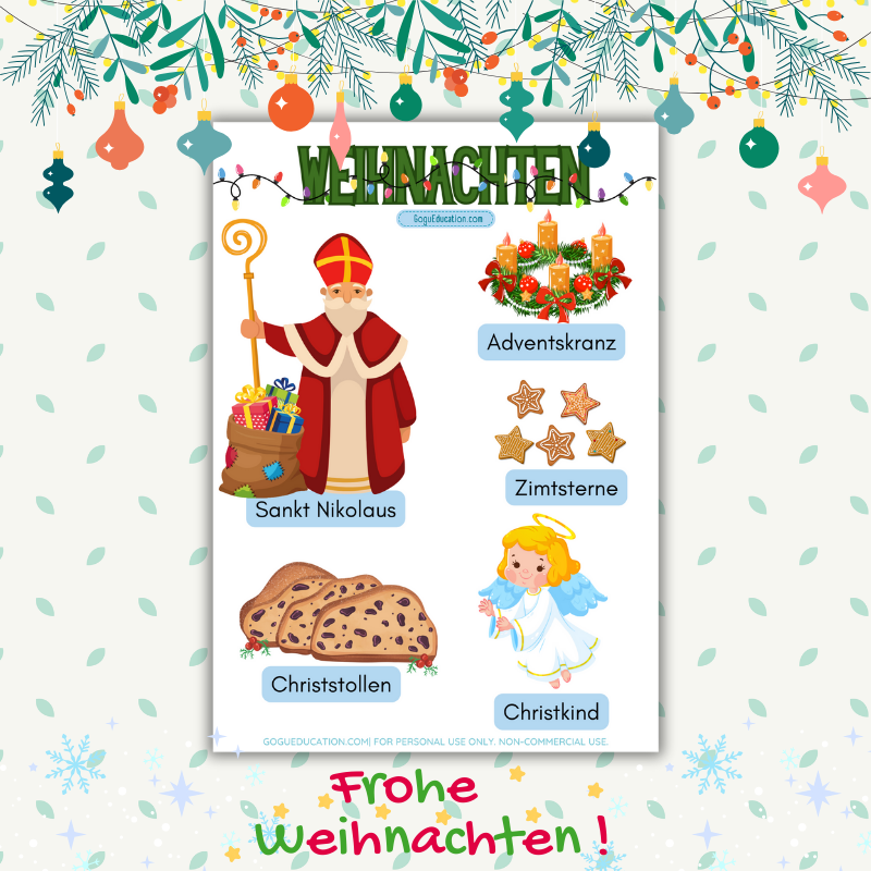 German Poster Christmas Weihnachten