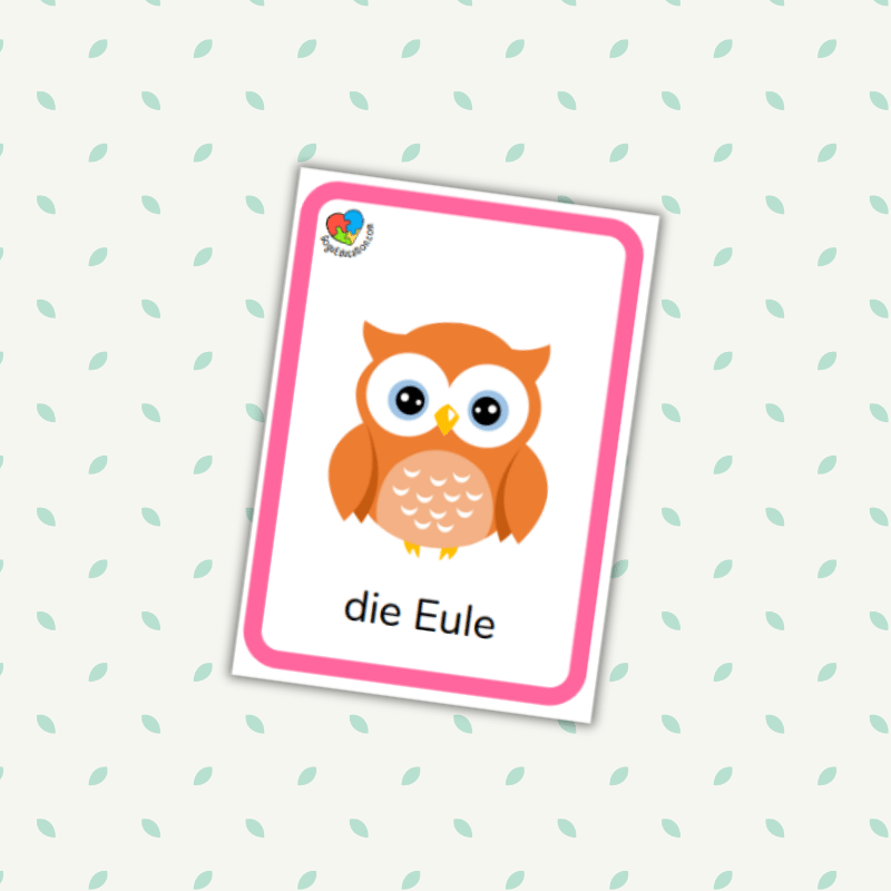 German Vocabulary Forest Animals Words