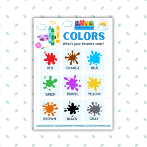 Poster - Colors – What’s Your Favorite Color?