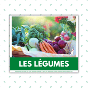 Flashcards Fruits and Vegetables in French