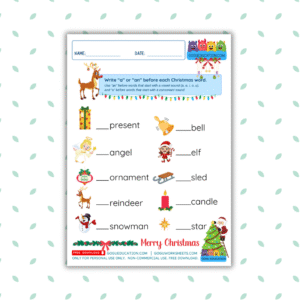 English Grammar Articles Christmas Worksheet Gogu Education