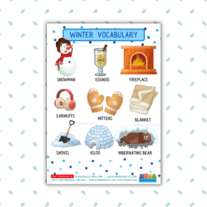 GoguWorksheets.com - English Winter Vocabulary Gogu Education - GoguEducation.com