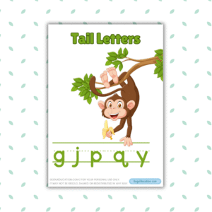 Tall Short Tail Letters Posters