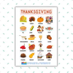 Thanksgiving Vocabulary
