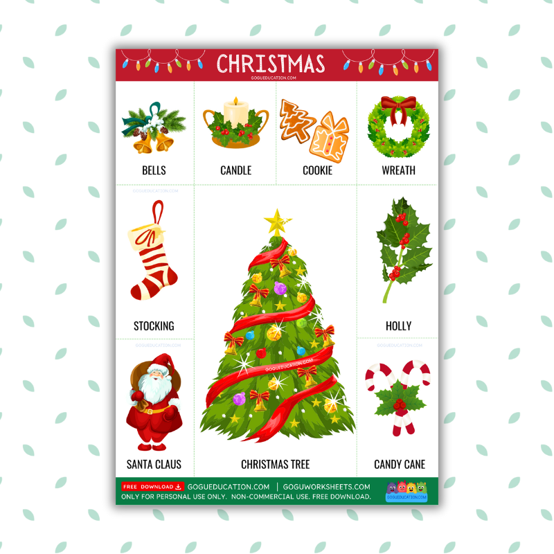 English Words Christmas Gogu Education