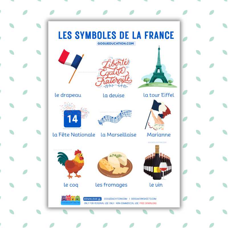 Les symboles de la France Gogu Education