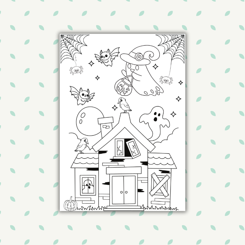 Halloween Ghost House Worksheet Gogu Education