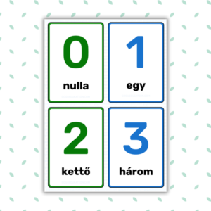 Hungarian Numbers 1-10 Flashcards