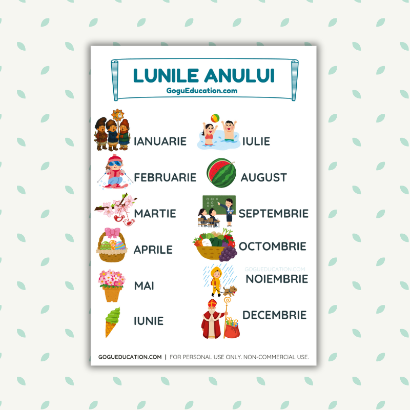 Poster Lunile Anului
