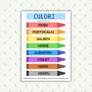 Romanian Vocabulary Colors - Culori