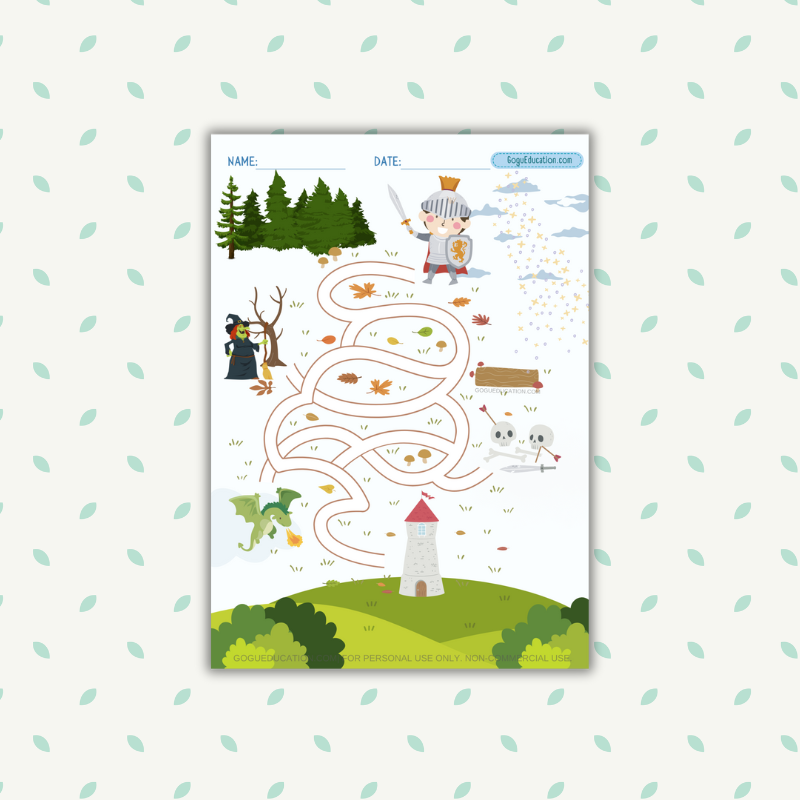 Worksheets Fairy Tale Maze