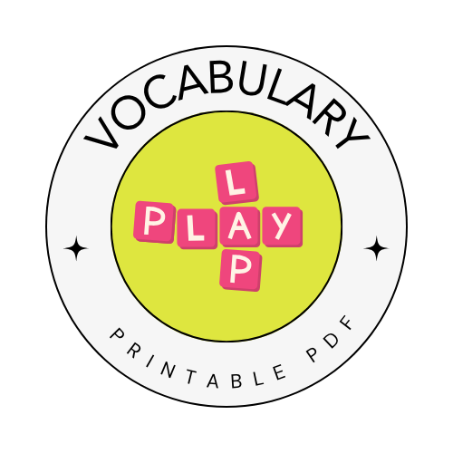Vocabulary Poster Printable PDF - Gogu Education